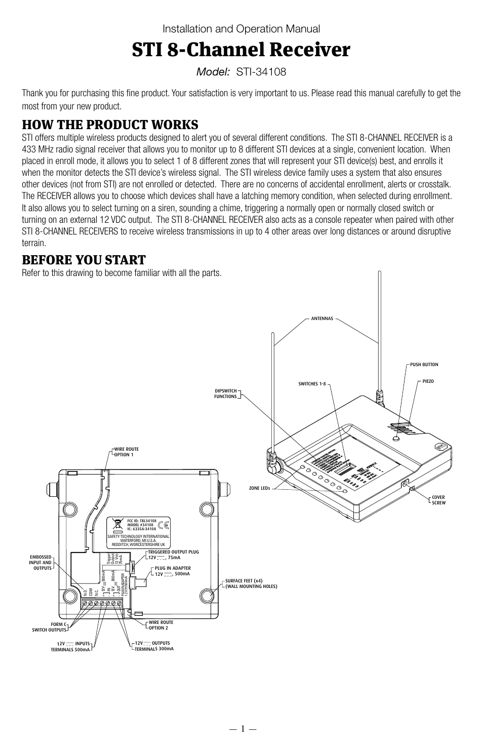 STI 6200WIR8 User Manual | 8 pages