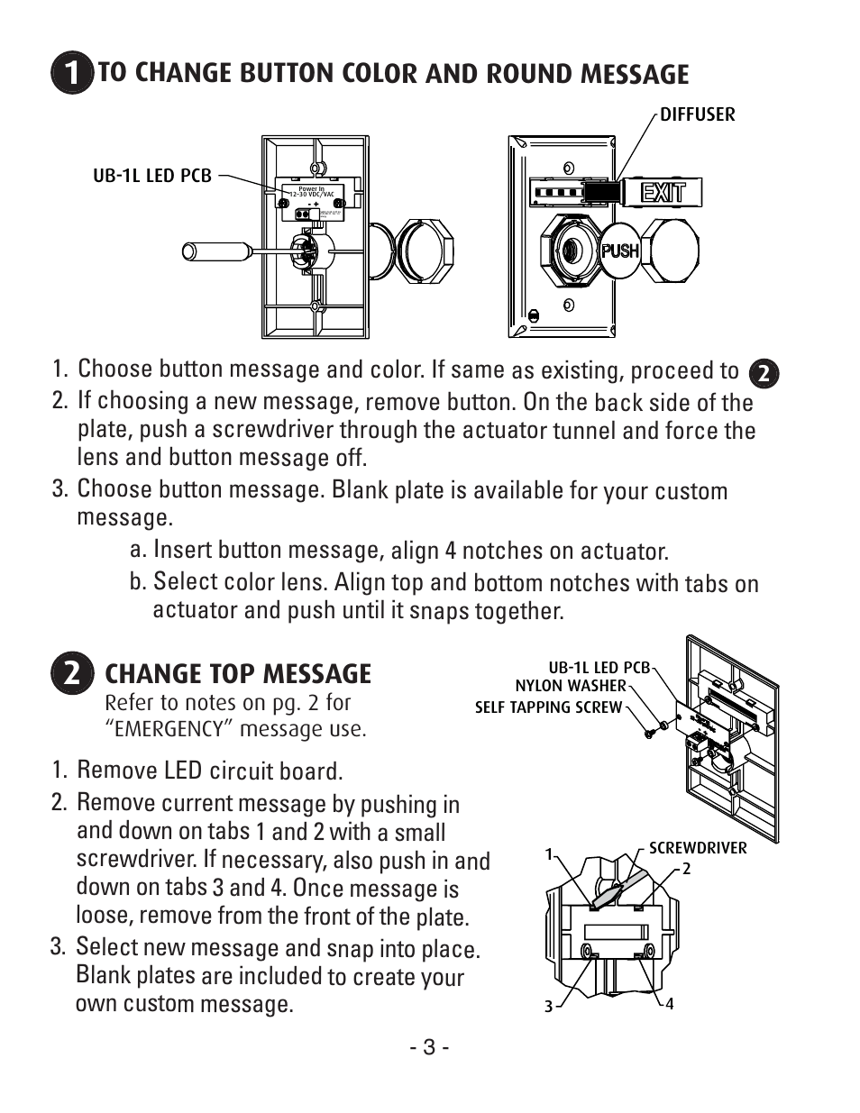 STI SUB-UB-1C User Manual | Page 3 / 8