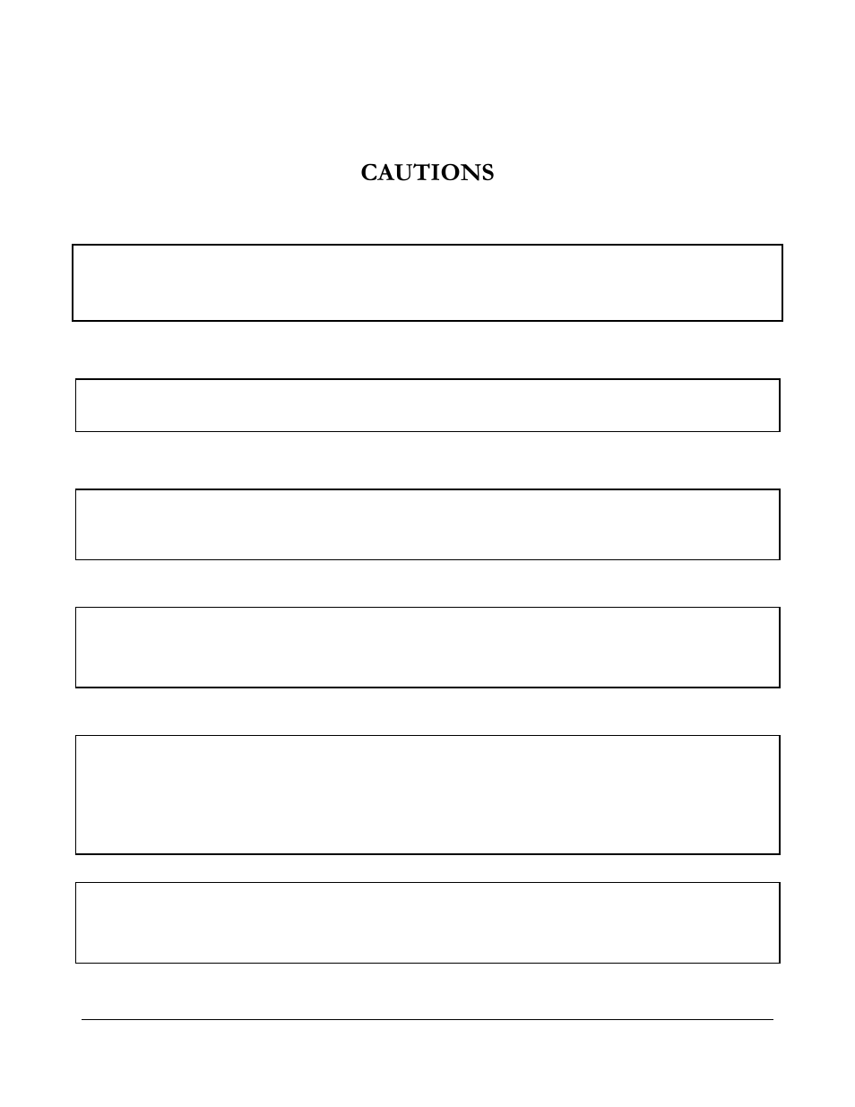 Cautions | Boltek EFM-100 v.1 User Manual | Page 4 / 52