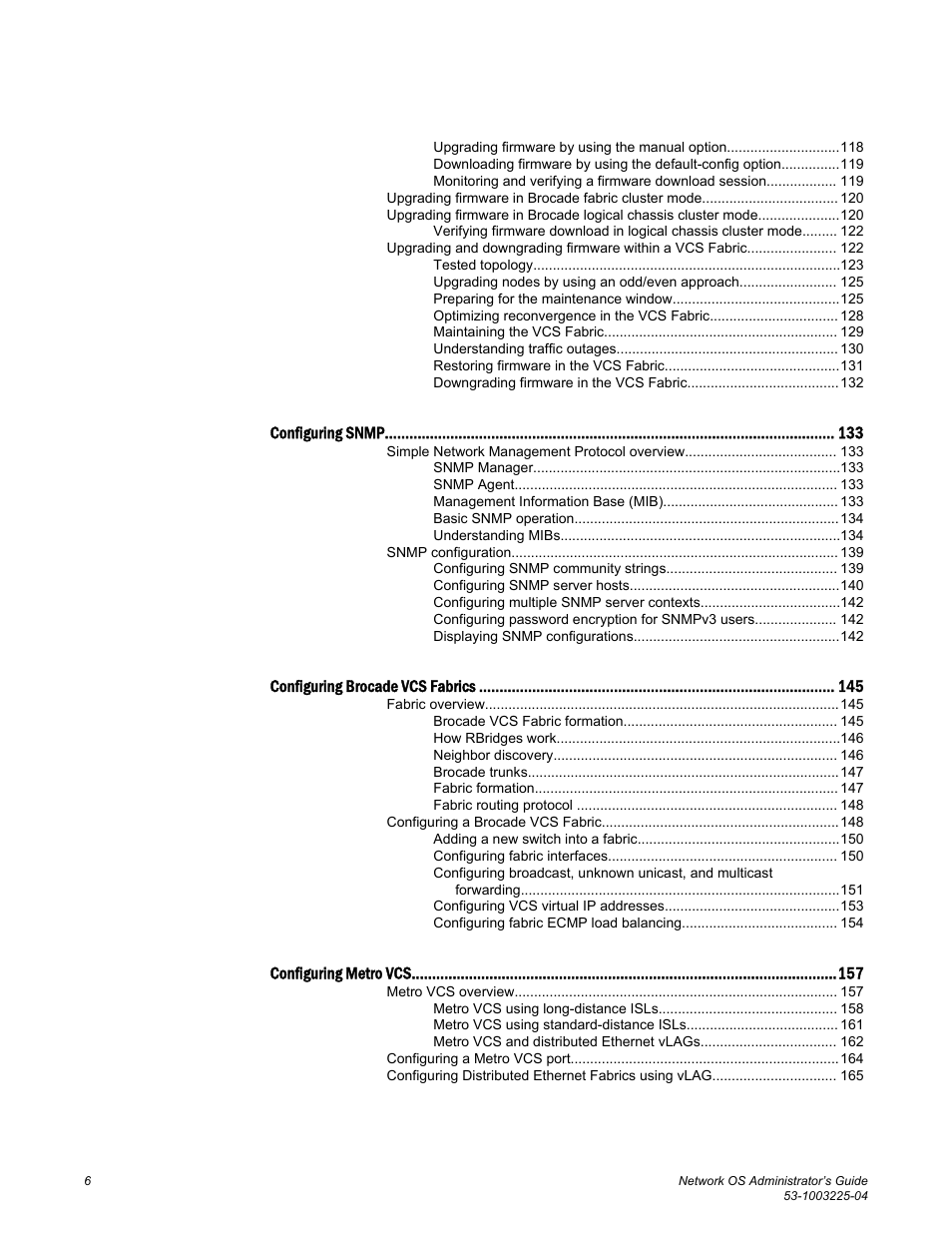 Brocade Network OS Administrator’s Guide v4.1.1 User Manual | Page 6 / 748