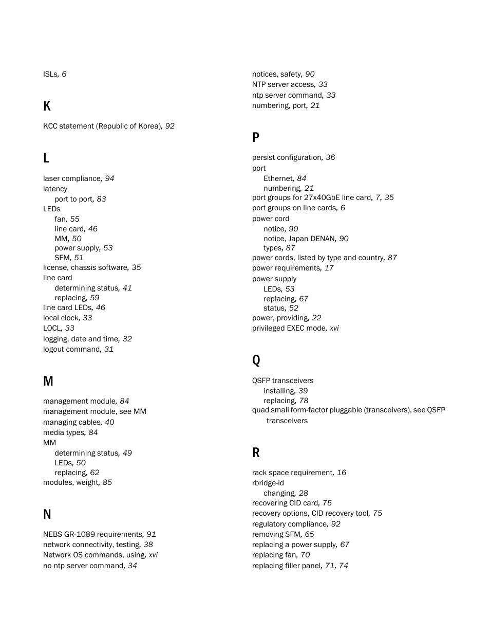 Brocade VDX 8770-4 Hardware Reference Manual User Manual | Page 129 / 132