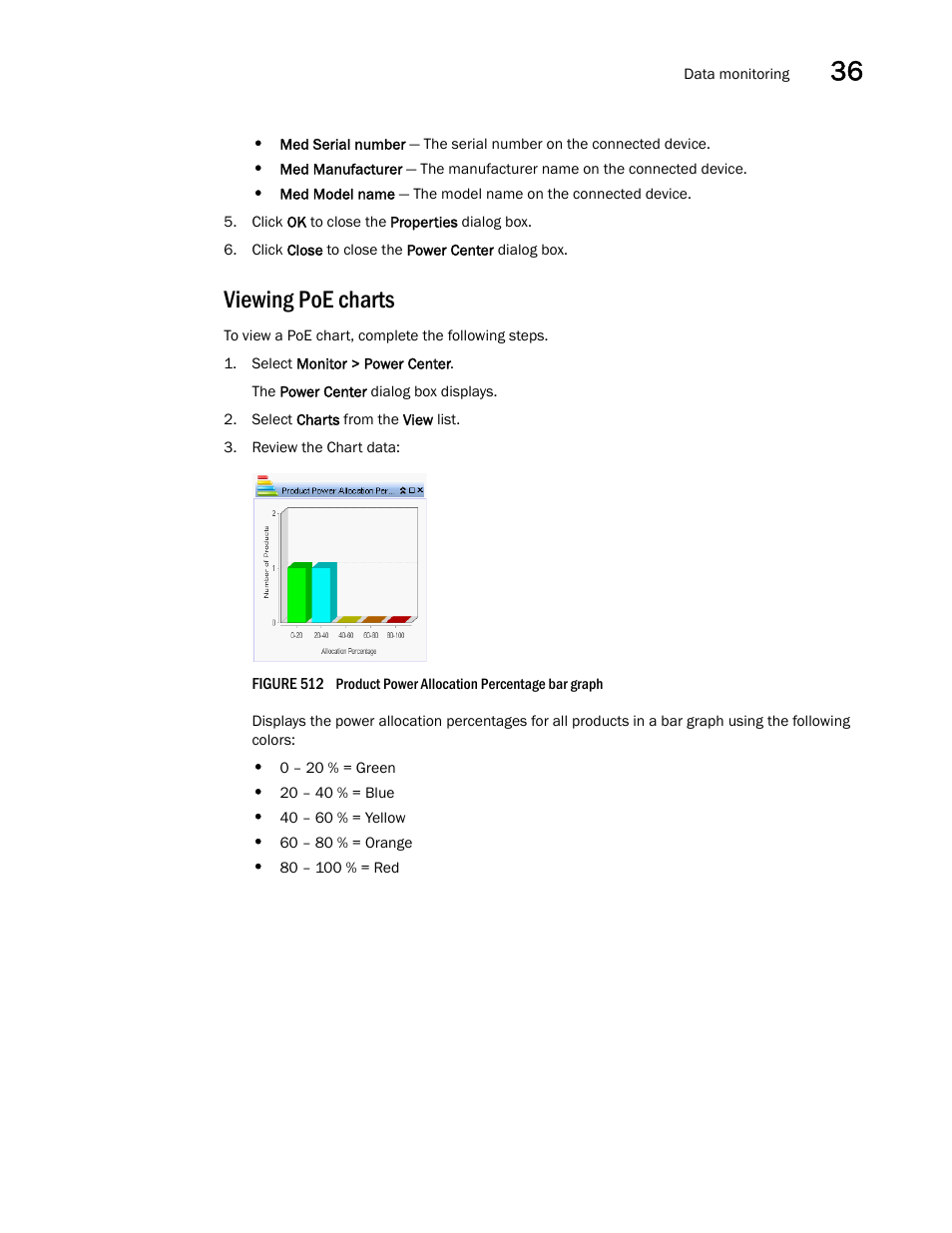 Viewing poe charts | Brocade Network Advisor IP User Manual v12.3.0 User Manual | Page 1253 / 1928