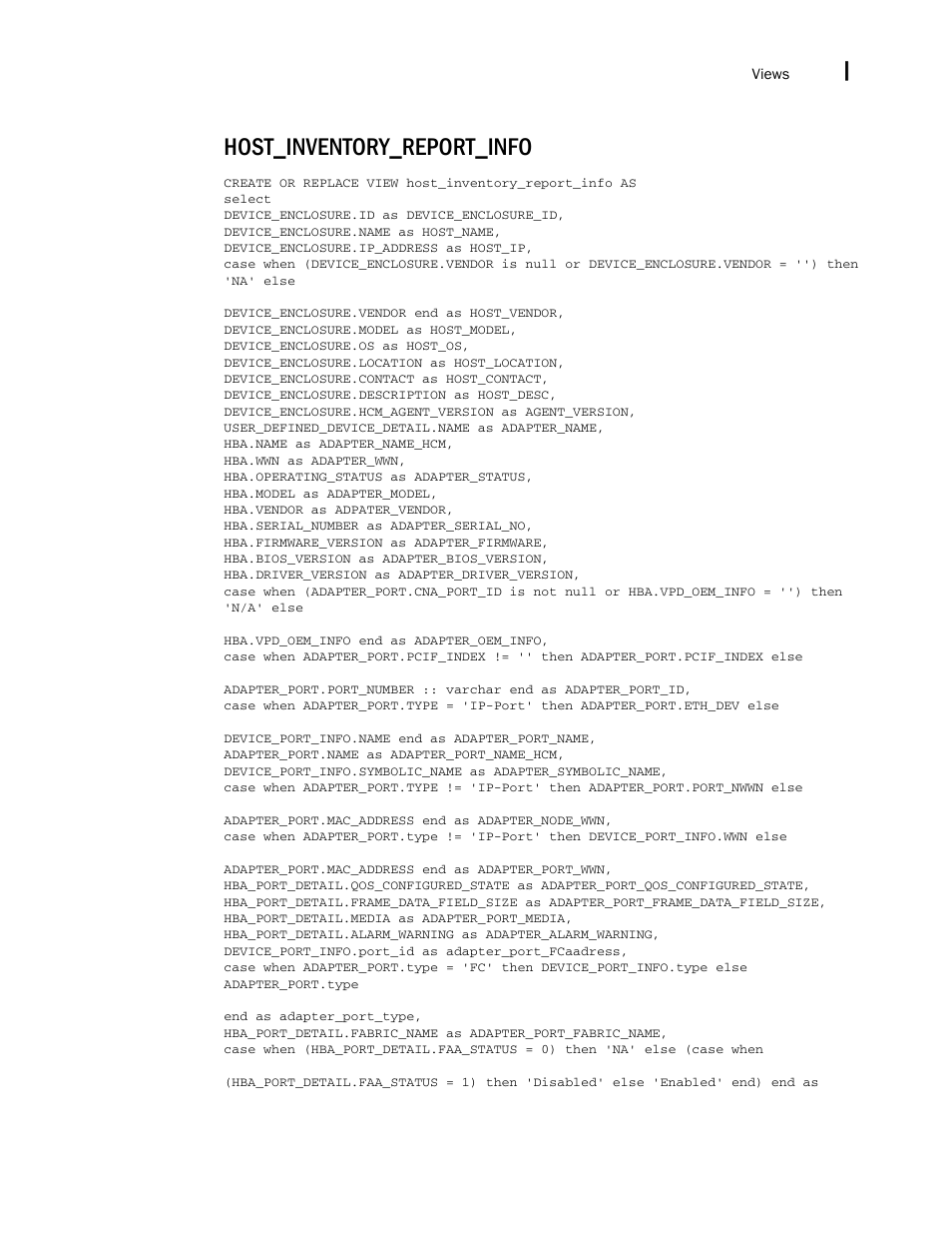 Host_inventory_report_info | Brocade Network Advisor IP User Manual v12.3.0 User Manual | Page 1839 / 1928
