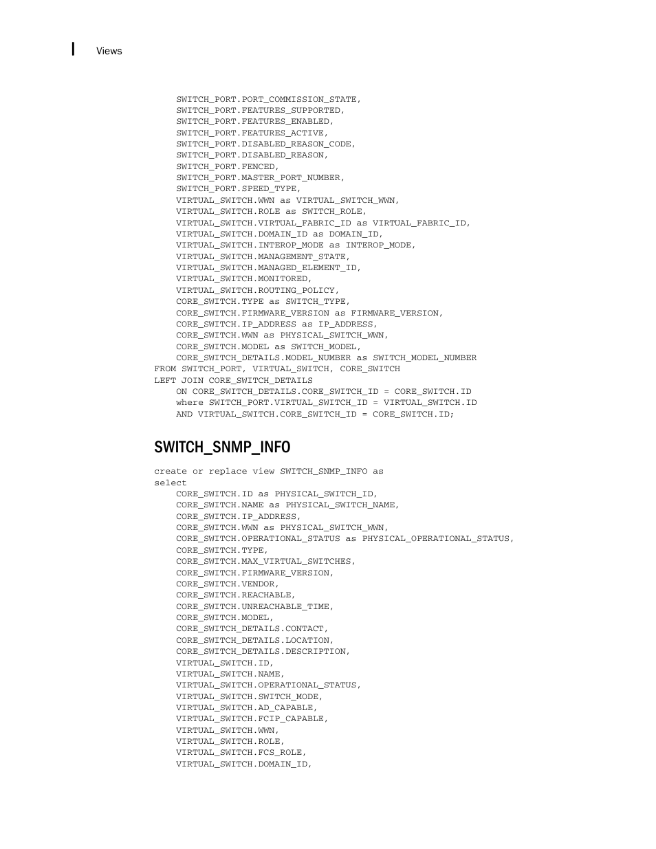 Switch_snmp_info | Brocade Network Advisor IP User Manual v12.3.0 User Manual | Page 1880 / 1928