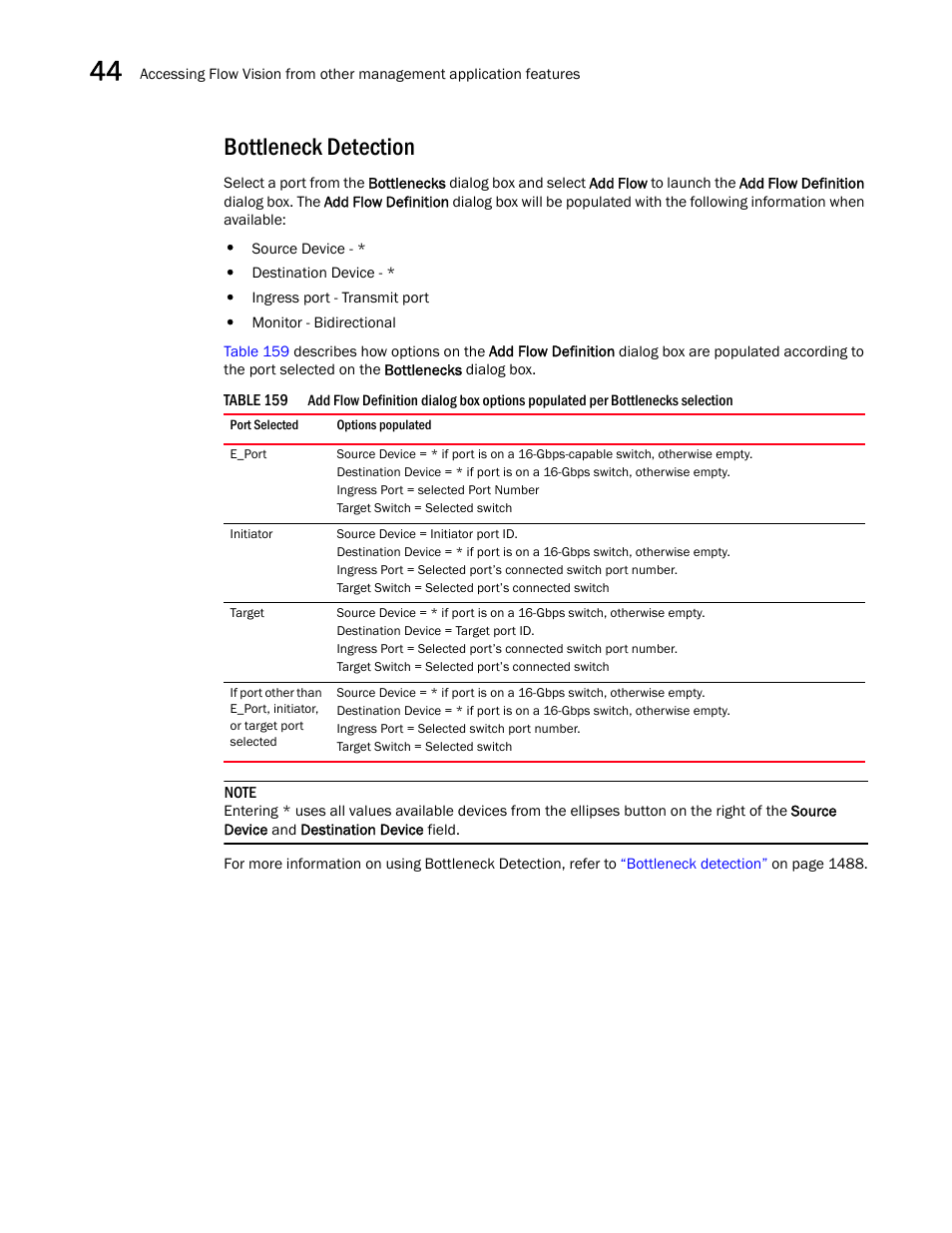 Bottleneck detection, Bottleneck detection 6 | Brocade Network Advisor SAN + IP User Manual v12.1.0 User Manual | Page 1662 / 2389
