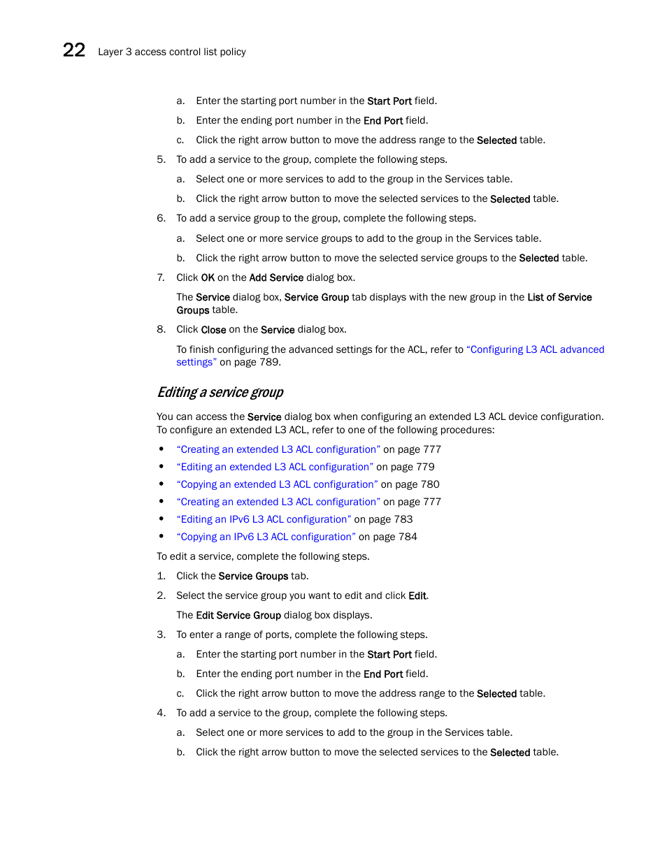 Editing a service group | Brocade Network Advisor SAN + IP User Manual v12.1.0 User Manual | Page 864 / 2389