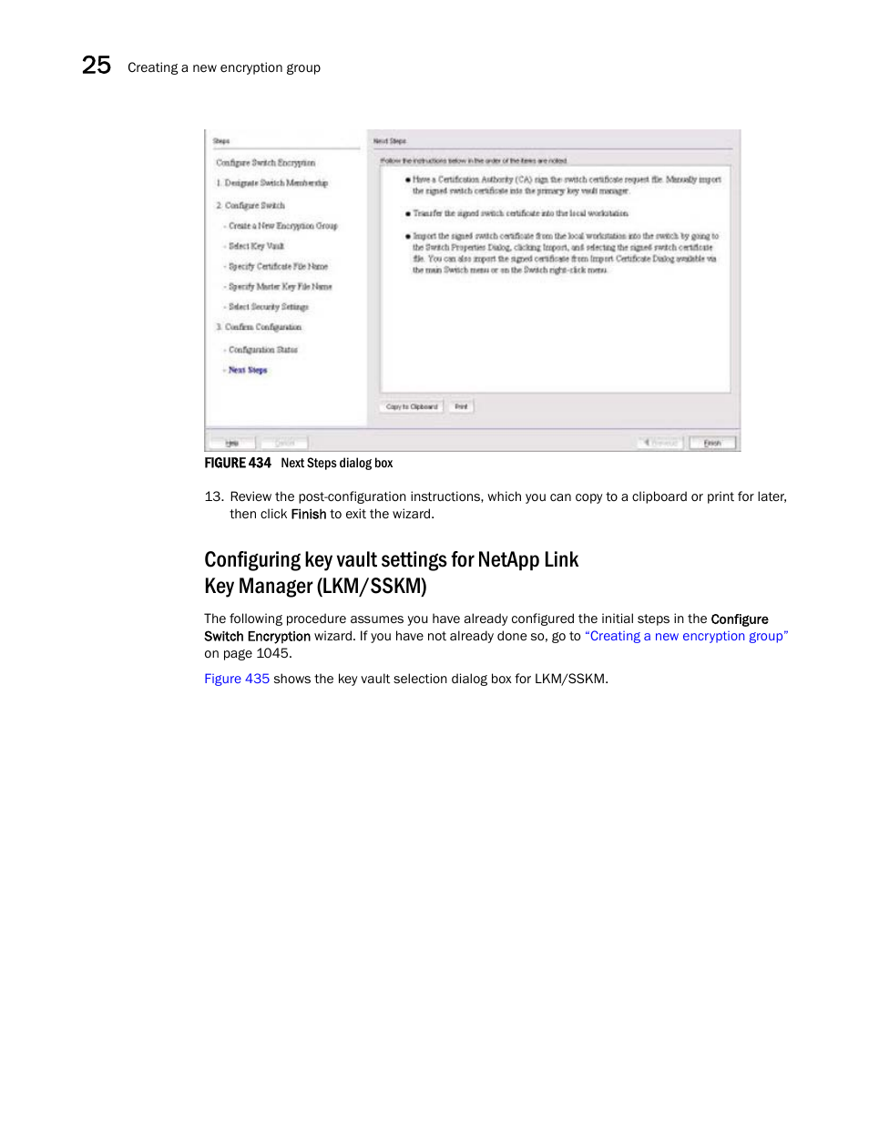 Configuring key vault settings for, Netapp link key manager (lkm/sskm) | Brocade Network Advisor SAN + IP User Manual v12.3.0 User Manual | Page 1128 / 2702