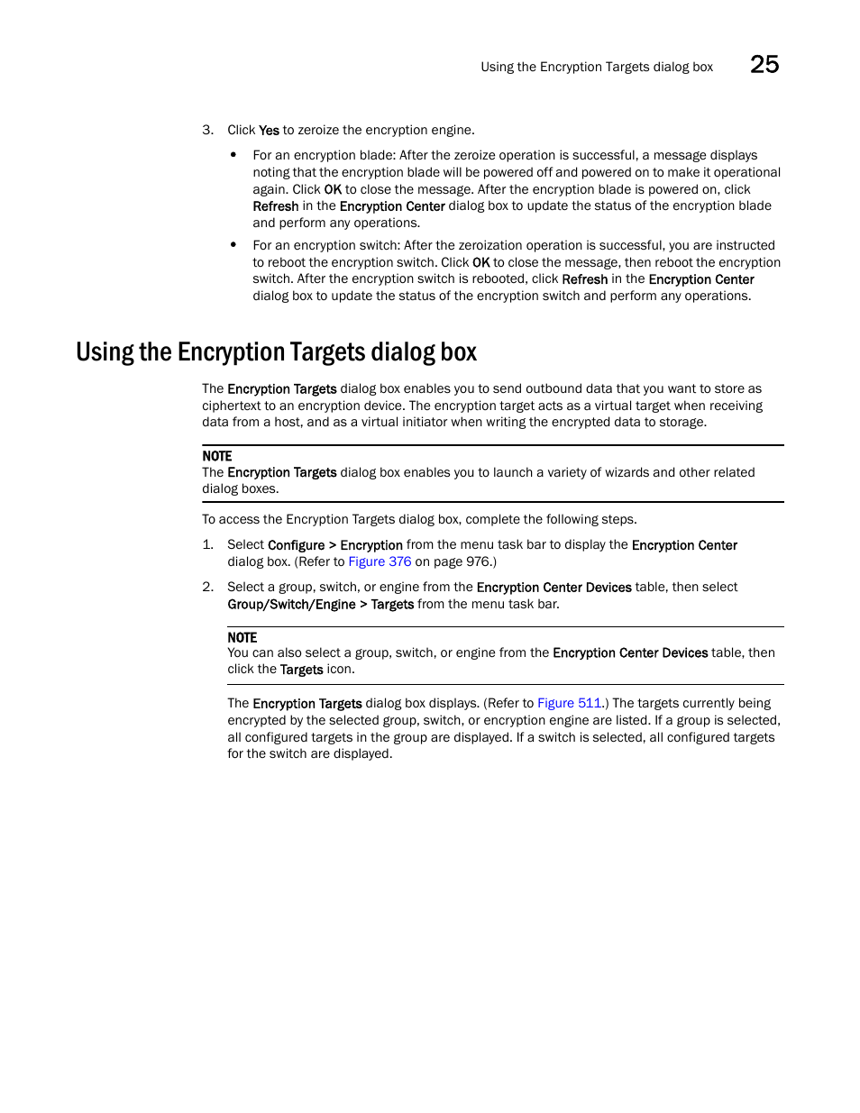 Using the encryption targets dialog box, Using the encryption targets dialog box 3 | Brocade Network Advisor SAN + IP User Manual v12.3.0 User Manual | Page 1205 / 2702