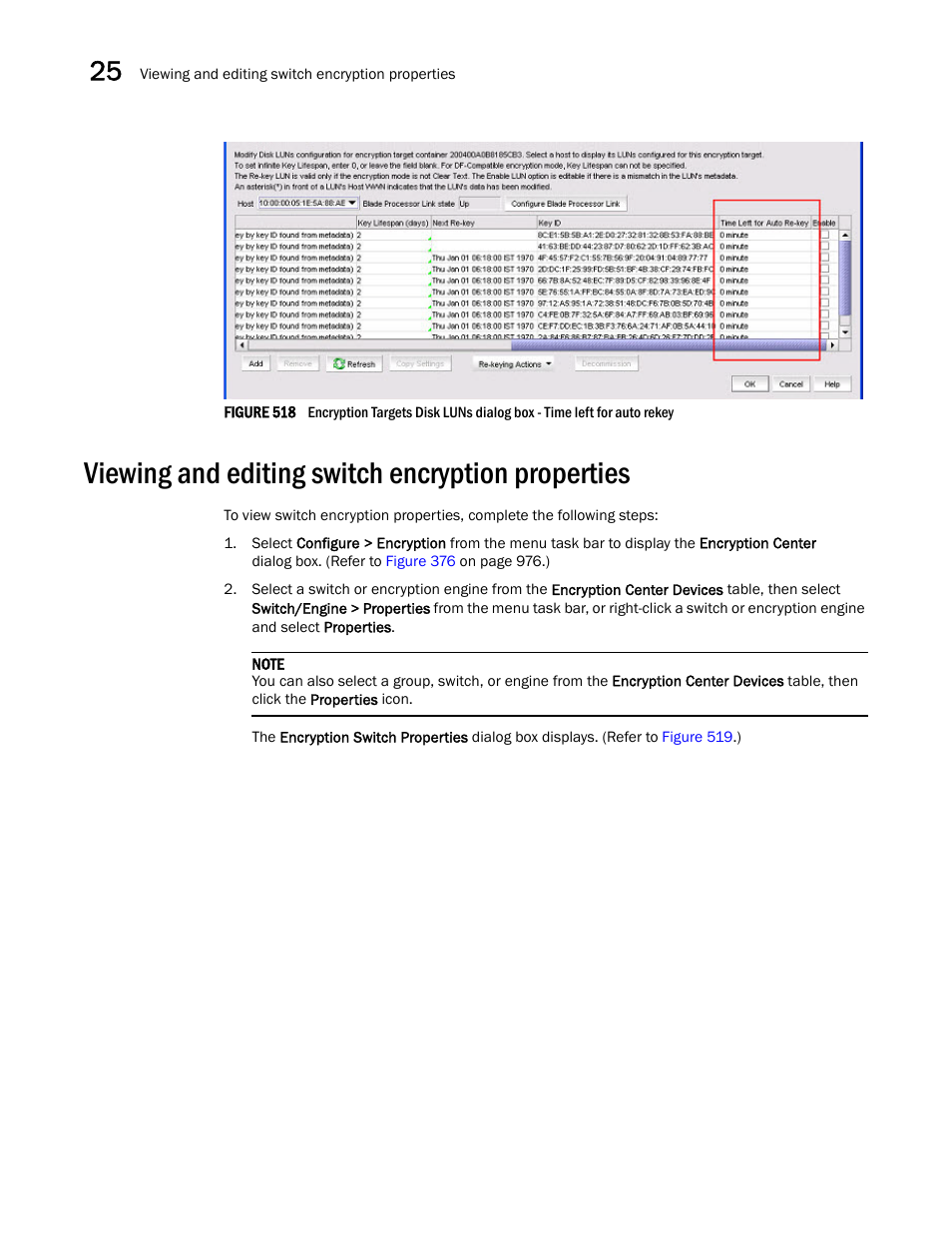 Viewing and editing switch encryption properties, Viewing and editing switch encryption properties 4 | Brocade Network Advisor SAN + IP User Manual v12.3.0 User Manual | Page 1216 / 2702