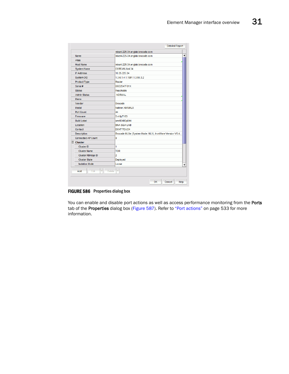 Brocade Network Advisor SAN + IP User Manual v12.3.0 User Manual | Page 1403 / 2702