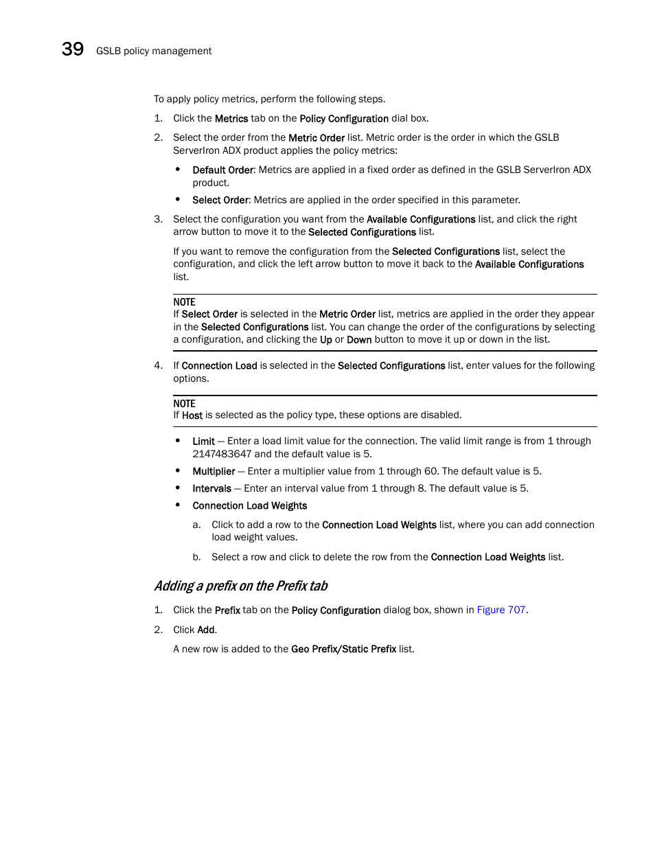 Adding a prefix on the prefix tab | Brocade Network Advisor SAN + IP User Manual v12.3.0 User Manual | Page 1618 / 2702