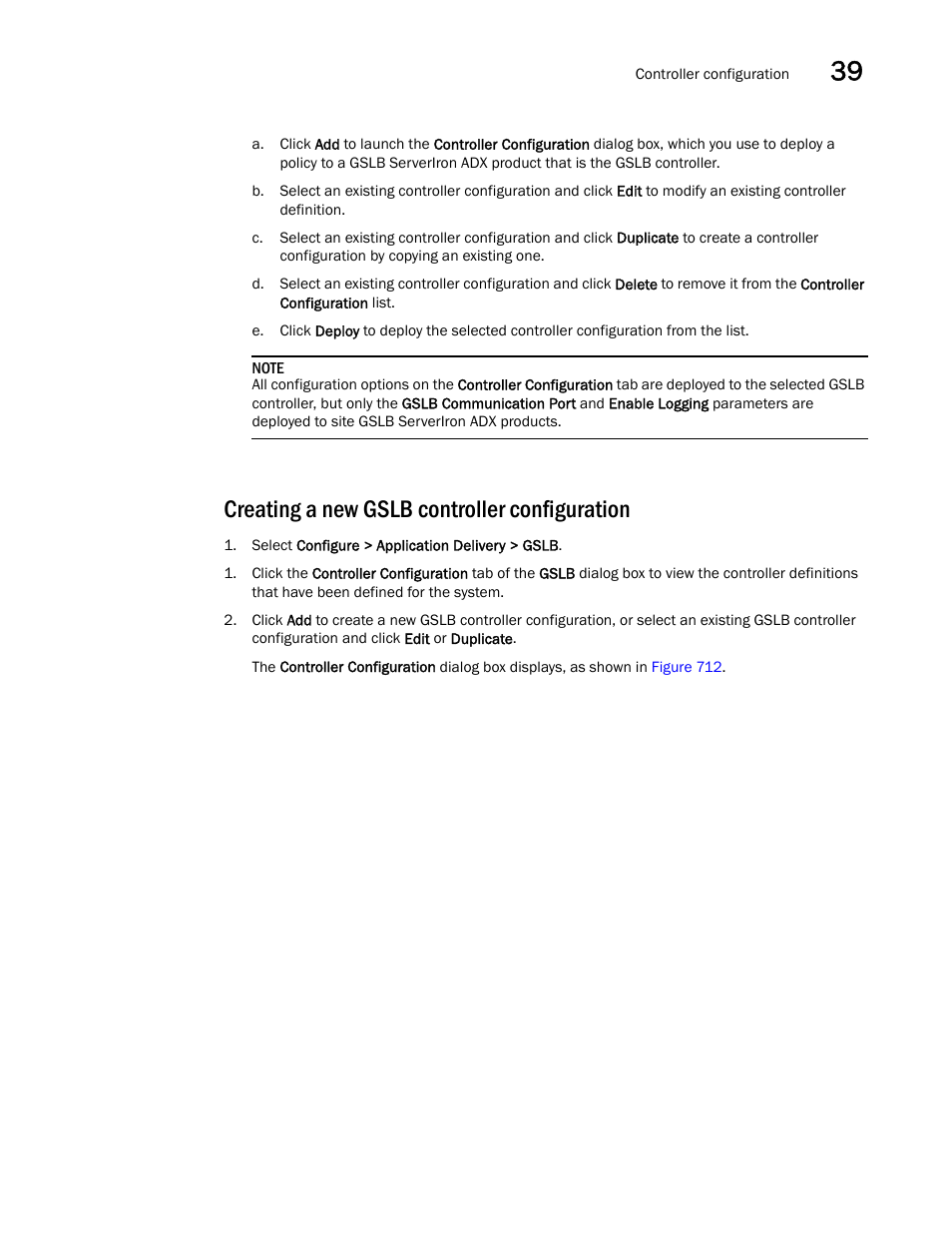 Creating a new gslb controller configuration | Brocade Network Advisor SAN + IP User Manual v12.3.0 User Manual | Page 1627 / 2702