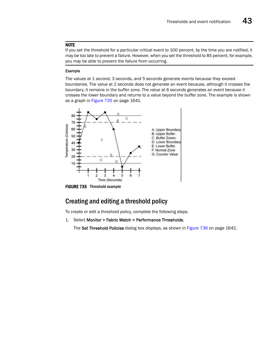 Creating and editing a threshold policy | Brocade Network Advisor SAN + IP User Manual v12.3.0 User Manual | Page 1713 / 2702