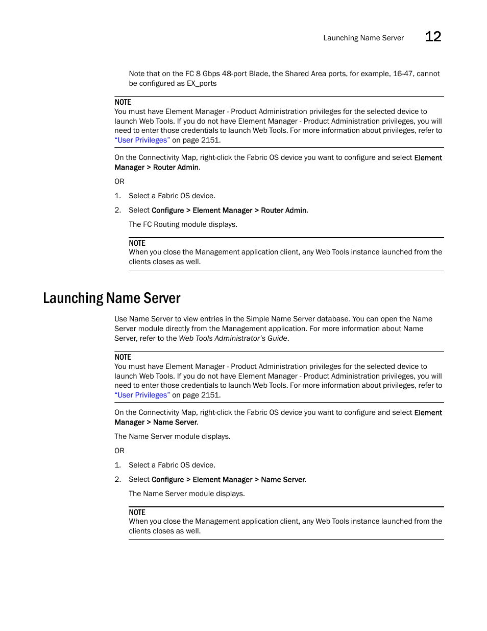 Launching name server | Brocade Network Advisor SAN + IP User Manual v12.3.0 User Manual | Page 647 / 2702