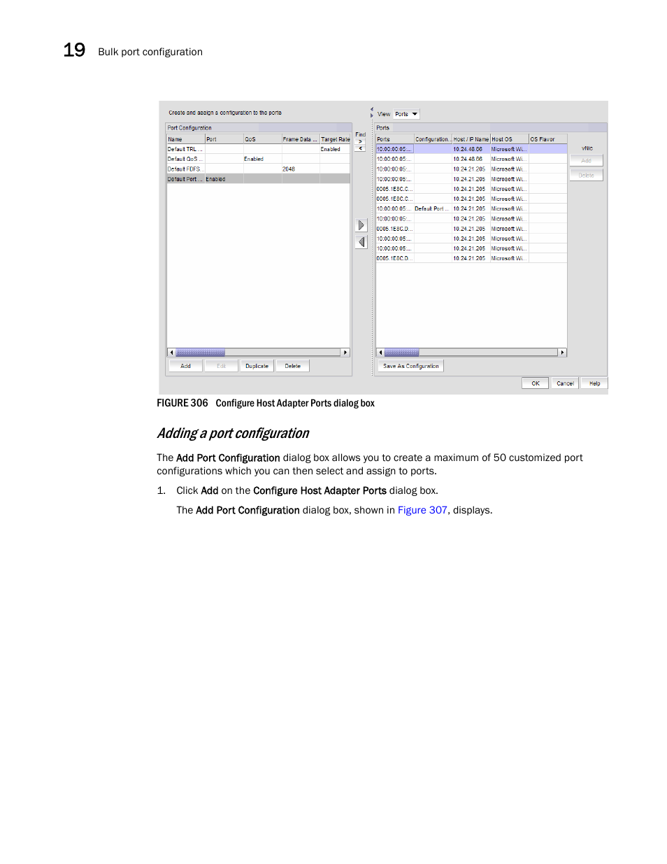 Adding a port configuration | Brocade Network Advisor SAN + IP User Manual v12.3.0 User Manual | Page 850 / 2702