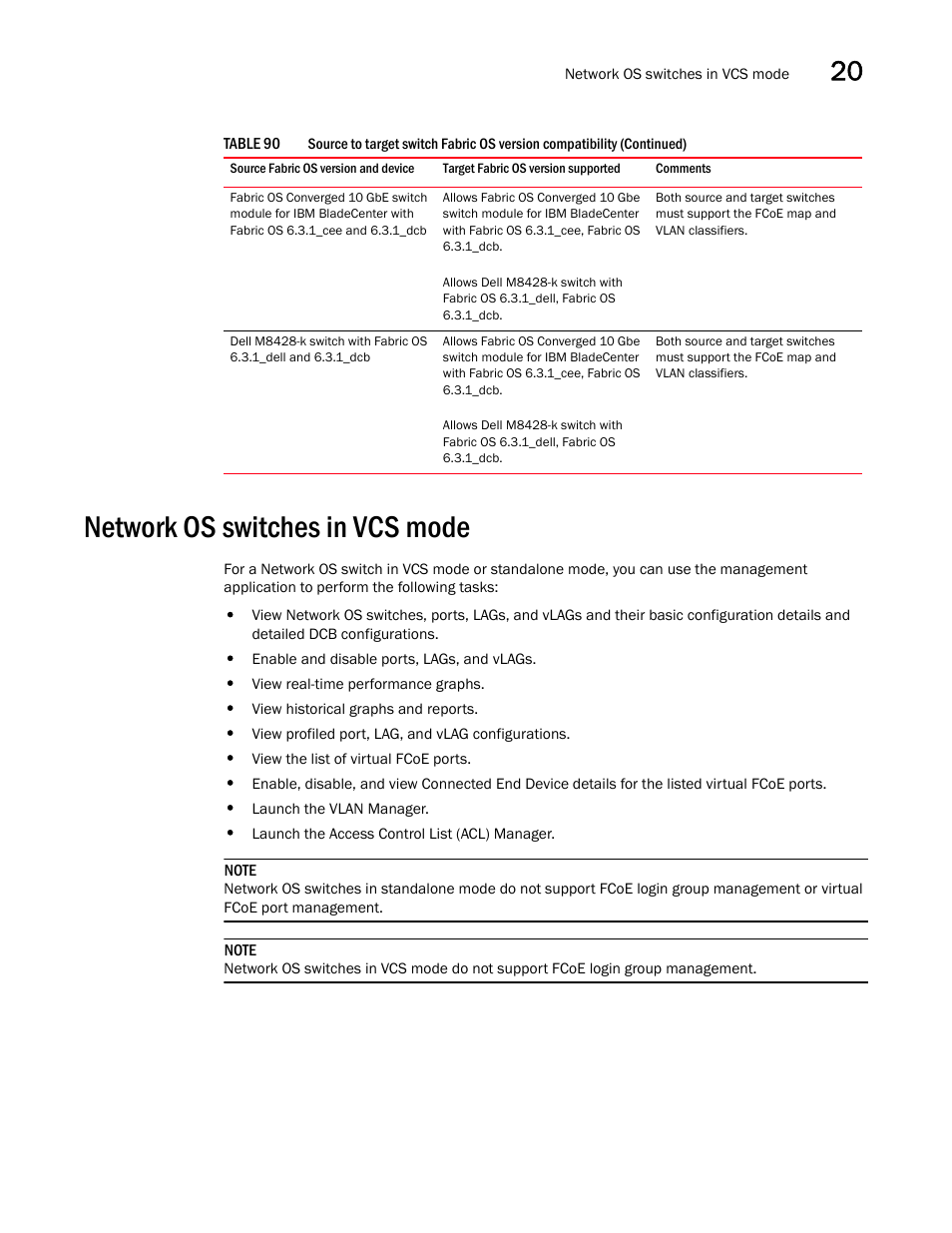 Network os switches in vcs mode | Brocade Network Advisor SAN + IP User Manual v12.3.0 User Manual | Page 911 / 2702