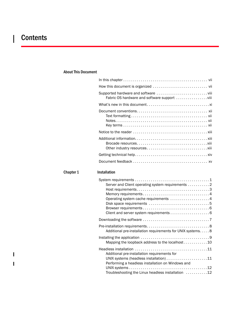 Brocade Network Advisor SAN Installation and Migration Guide (Supporting Network Advisor 12.3.0) User Manual | Page 3 / 93