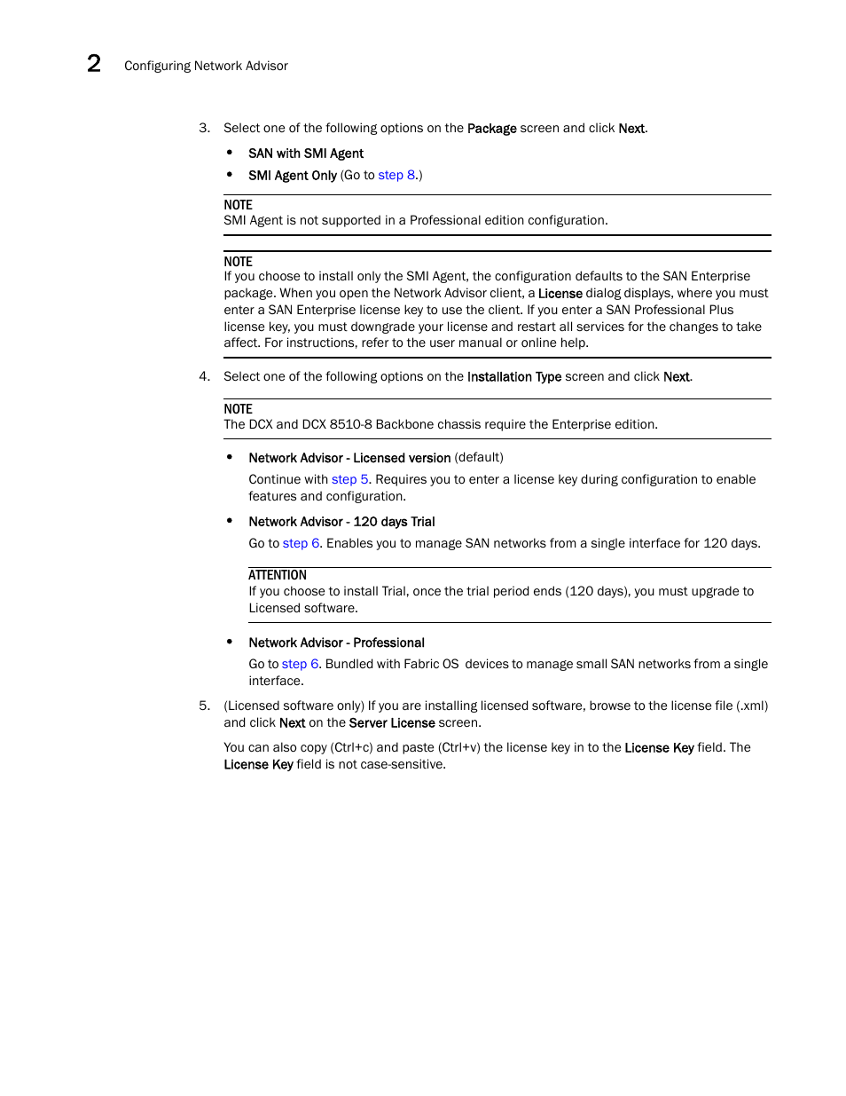 Brocade Network Advisor SAN Installation and Migration Guide (Supporting Network Advisor 12.3.0) User Manual | Page 32 / 93