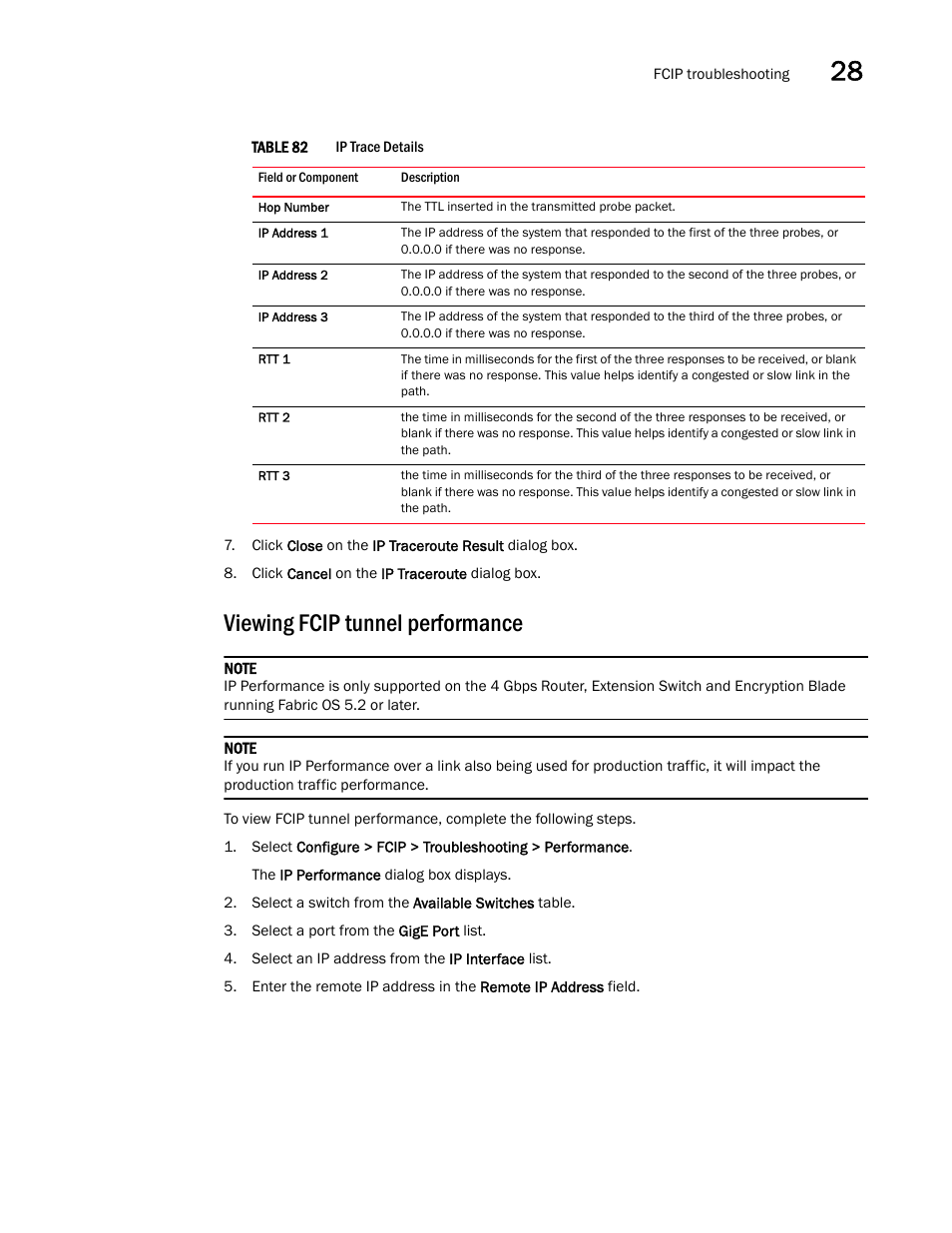 Viewing fcip tunnel performance | Brocade Network Advisor SAN User Manual v12.1.0 User Manual | Page 1009 / 1690