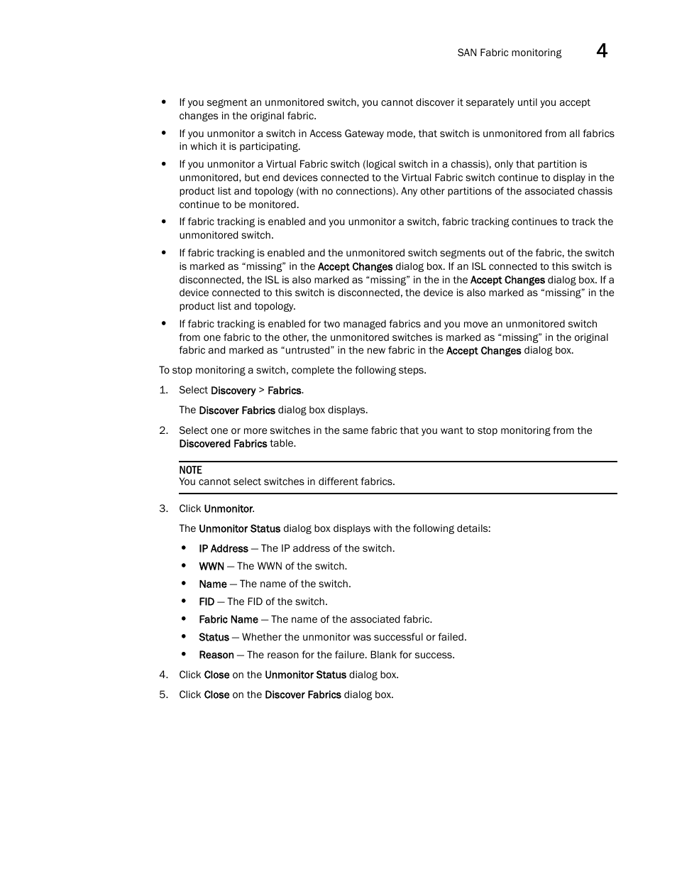 Brocade Network Advisor SAN User Manual v12.1.0 User Manual | Page 105 / 1690