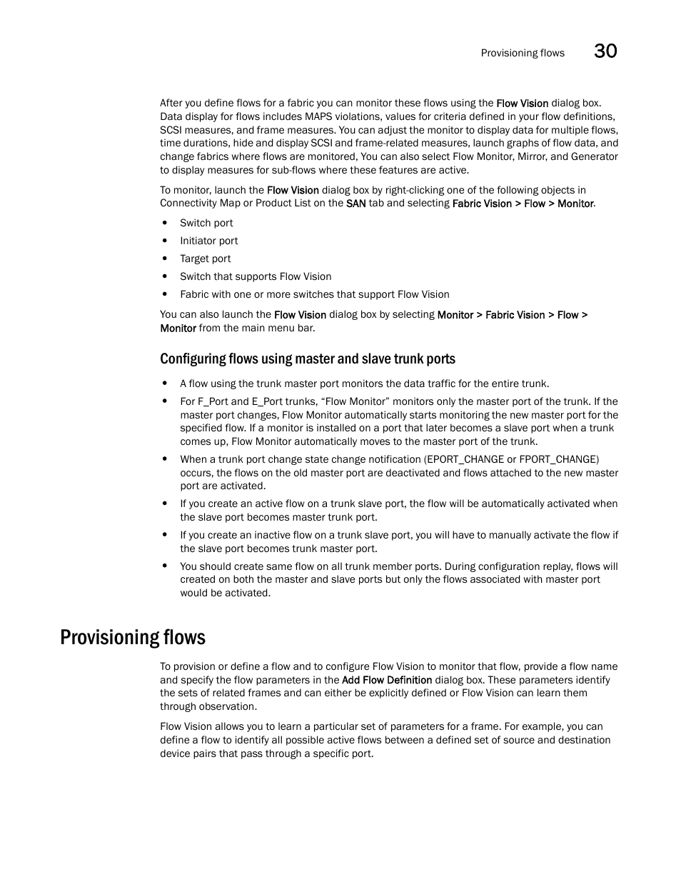 Provisioning flows, Provisioning flows 5 | Brocade Network Advisor SAN User Manual v12.1.0 User Manual | Page 1062 / 1690
