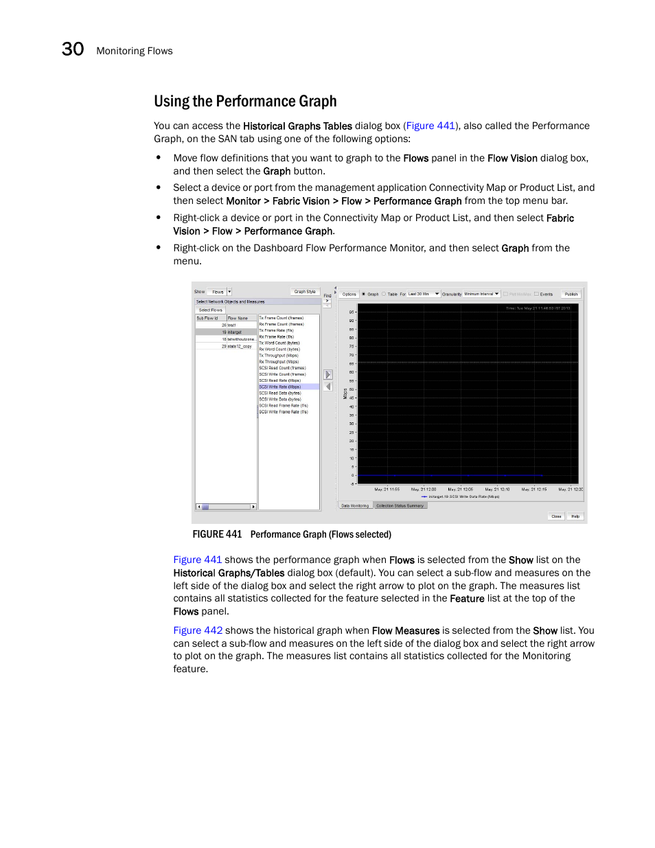 Using the performance graph | Brocade Network Advisor SAN User Manual v12.1.0 User Manual | Page 1079 / 1690