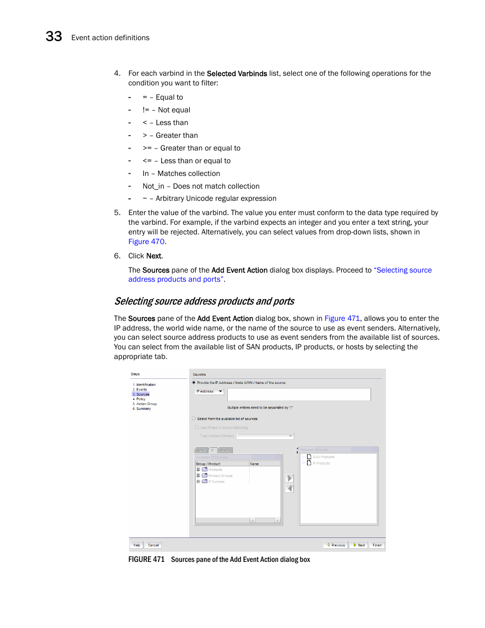 Selecting source address products and ports | Brocade Network Advisor SAN User Manual v12.1.0 User Manual | Page 1161 / 1690