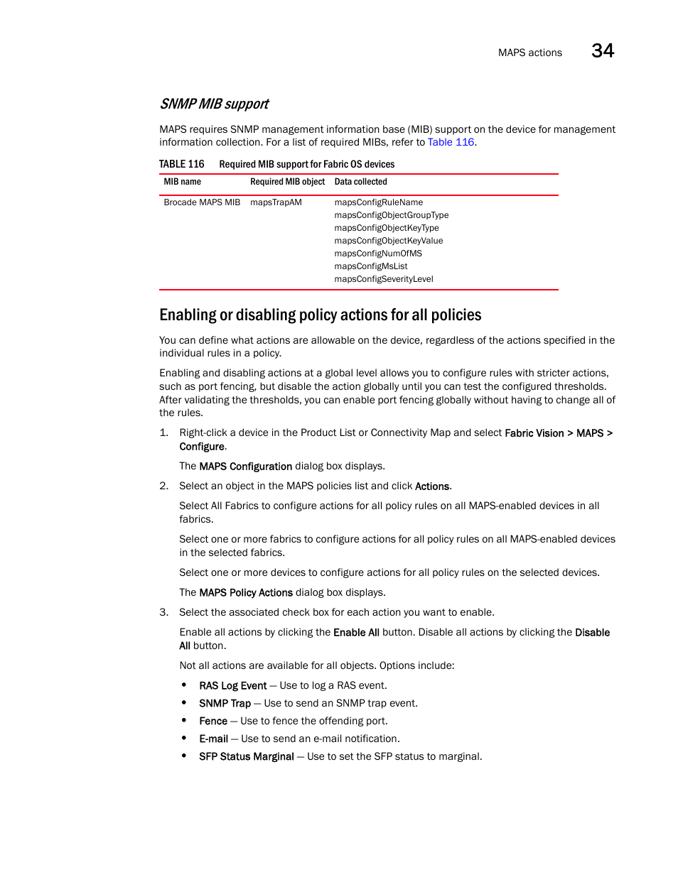 Snmp mib support | Brocade Network Advisor SAN User Manual v12.1.0 User Manual | Page 1226 / 1690