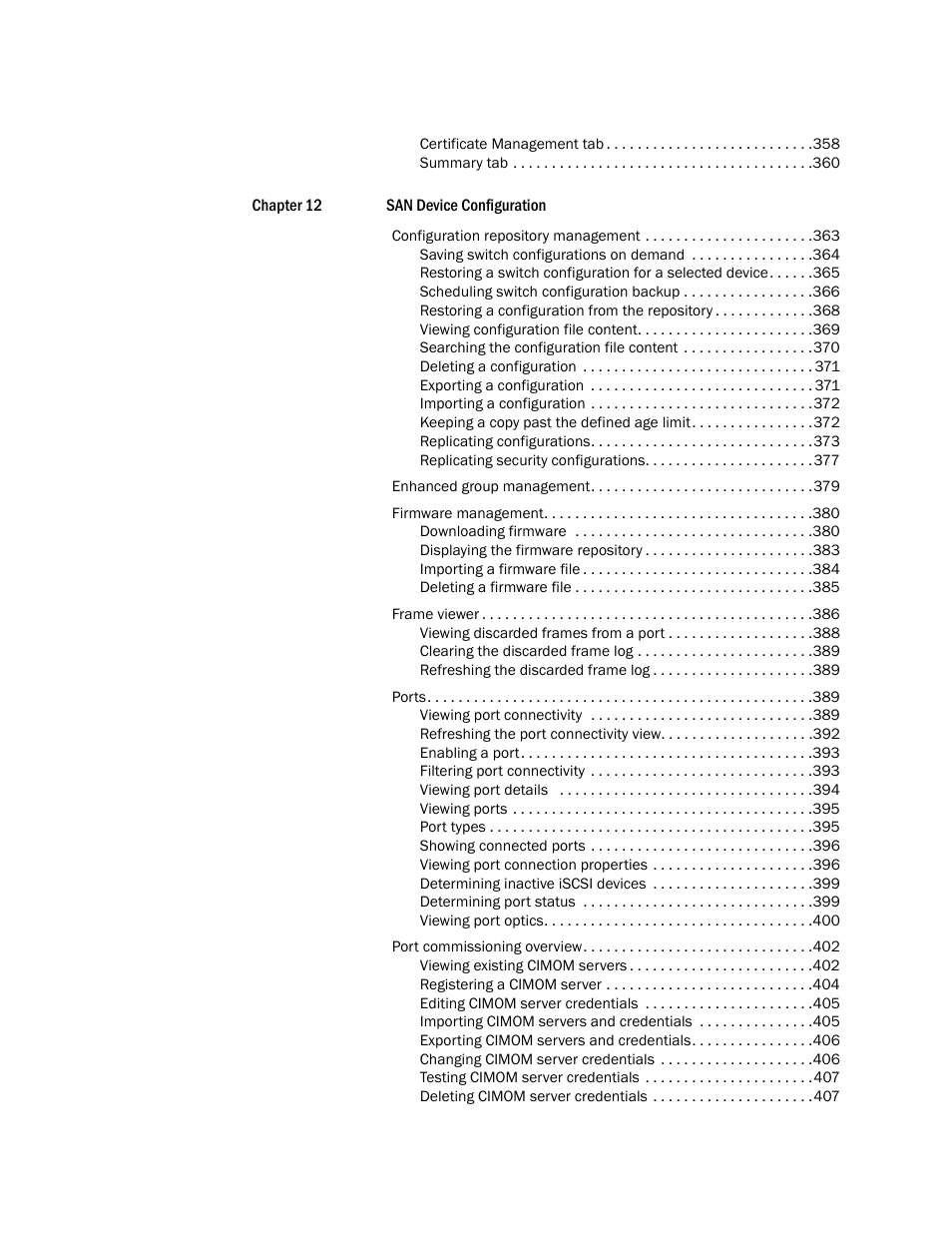 Brocade Network Advisor SAN User Manual v12.1.0 User Manual | Page 13 / 1690