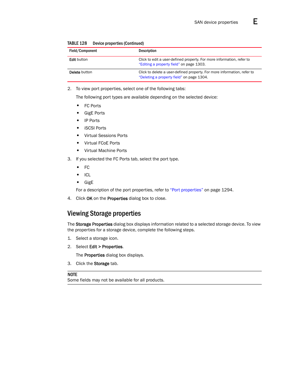 Viewing storage properties | Brocade Network Advisor SAN User Manual v12.1.0 User Manual | Page 1336 / 1690