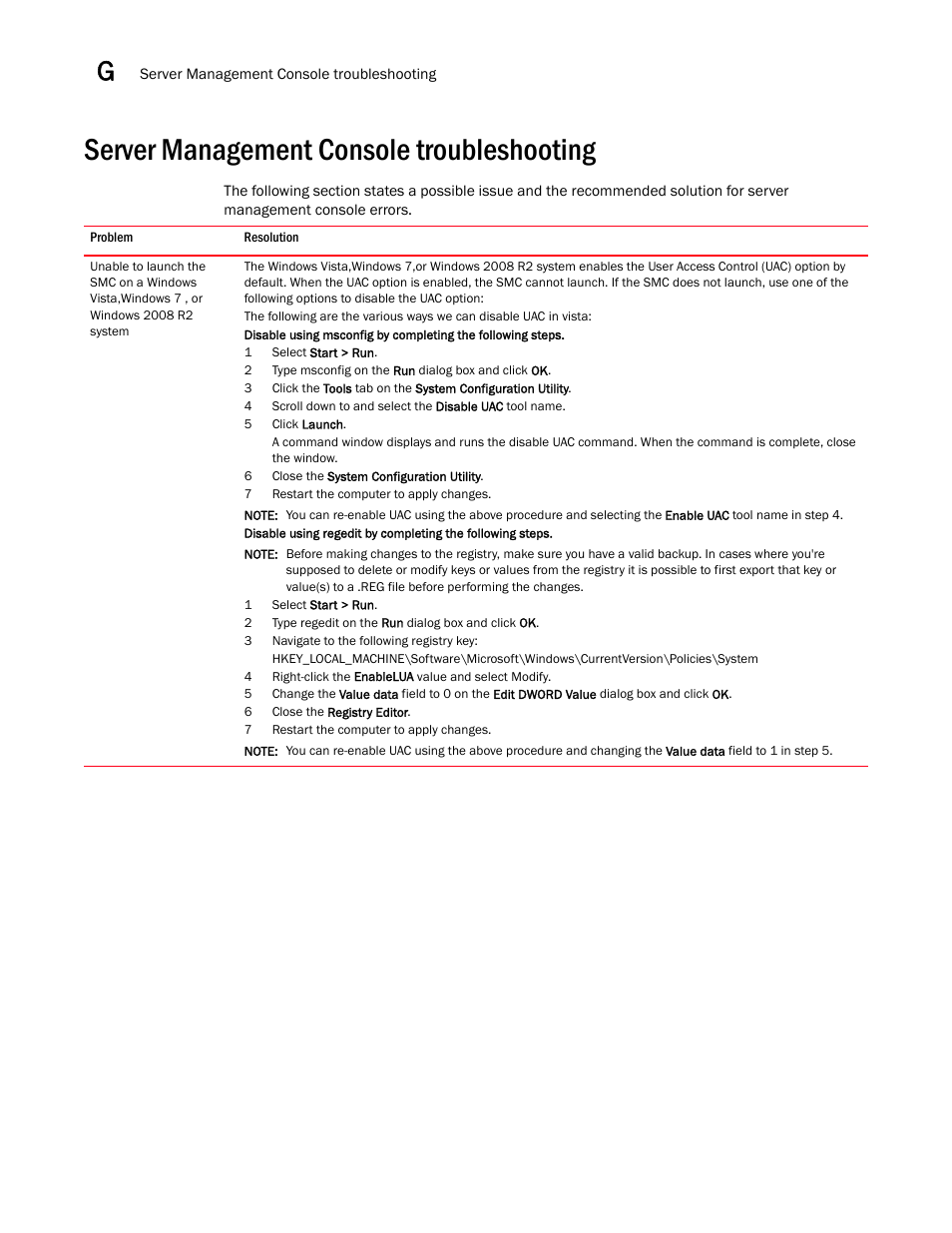 Server management console troubleshooting, Server management console troubleshooting 4 | Brocade Network Advisor SAN User Manual v12.1.0 User Manual | Page 1371 / 1690