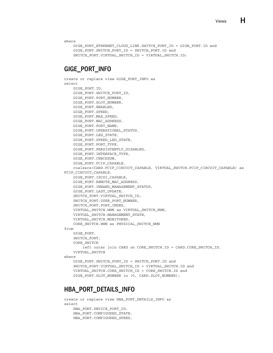 Gige_port_info, Hba_port_details_info | Brocade Network Advisor SAN User Manual v12.1.0 User Manual | Page 1608 / 1690