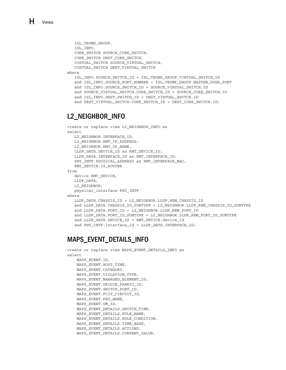 L2_neighbor_info, Maps_event_details_info | Brocade Network Advisor SAN User Manual v12.1.0 User Manual | Page 1617 / 1690