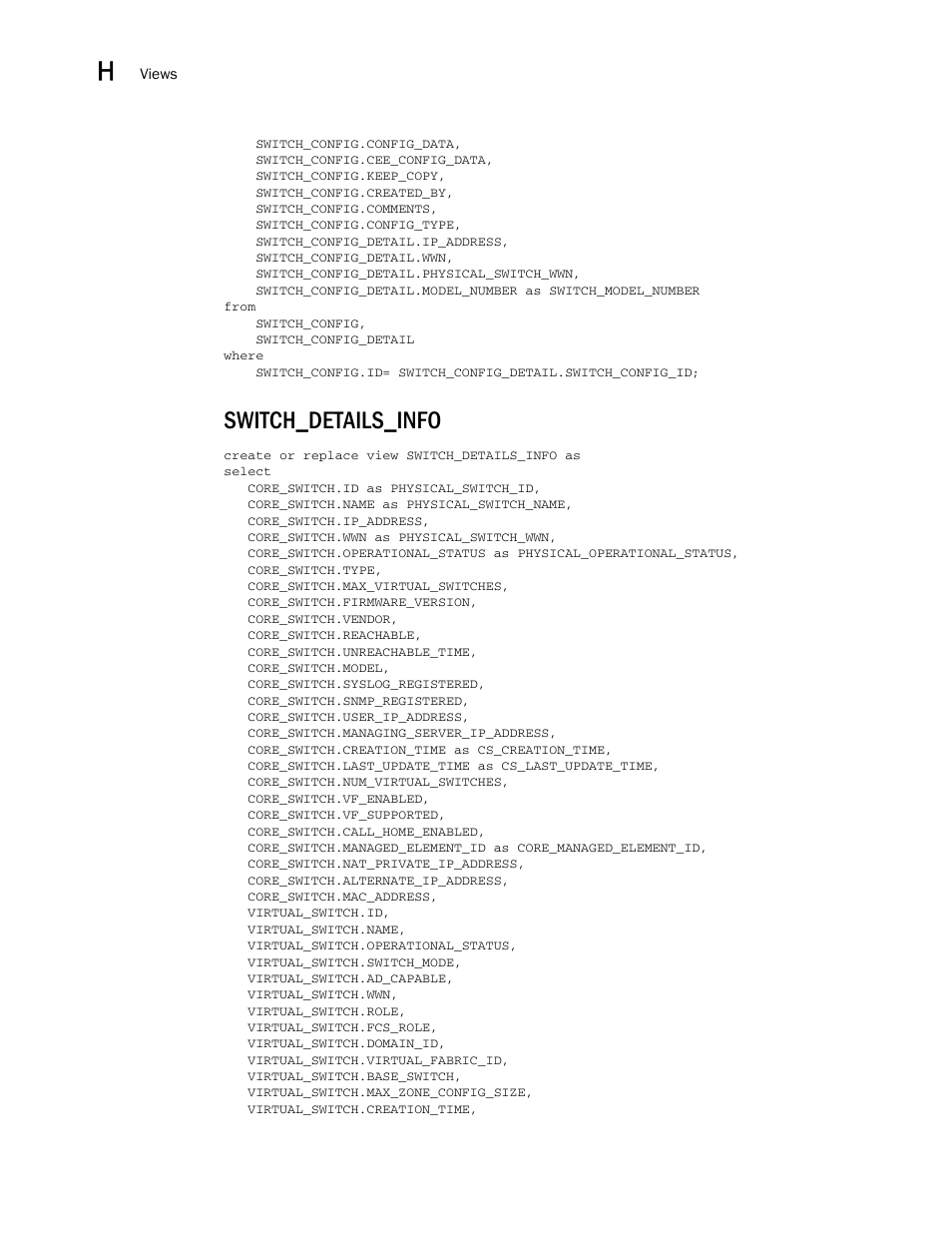 Switch_details_info | Brocade Network Advisor SAN User Manual v12.1.0 User Manual | Page 1633 / 1690