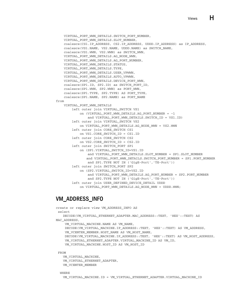 Vm_address_info | Brocade Network Advisor SAN User Manual v12.1.0 User Manual | Page 1644 / 1690