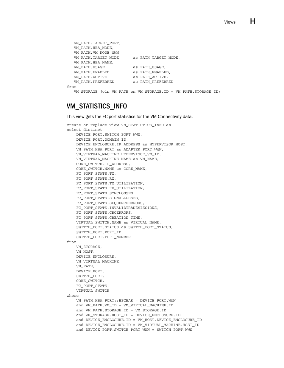 Vm_statistics_info | Brocade Network Advisor SAN User Manual v12.1.0 User Manual | Page 1650 / 1690