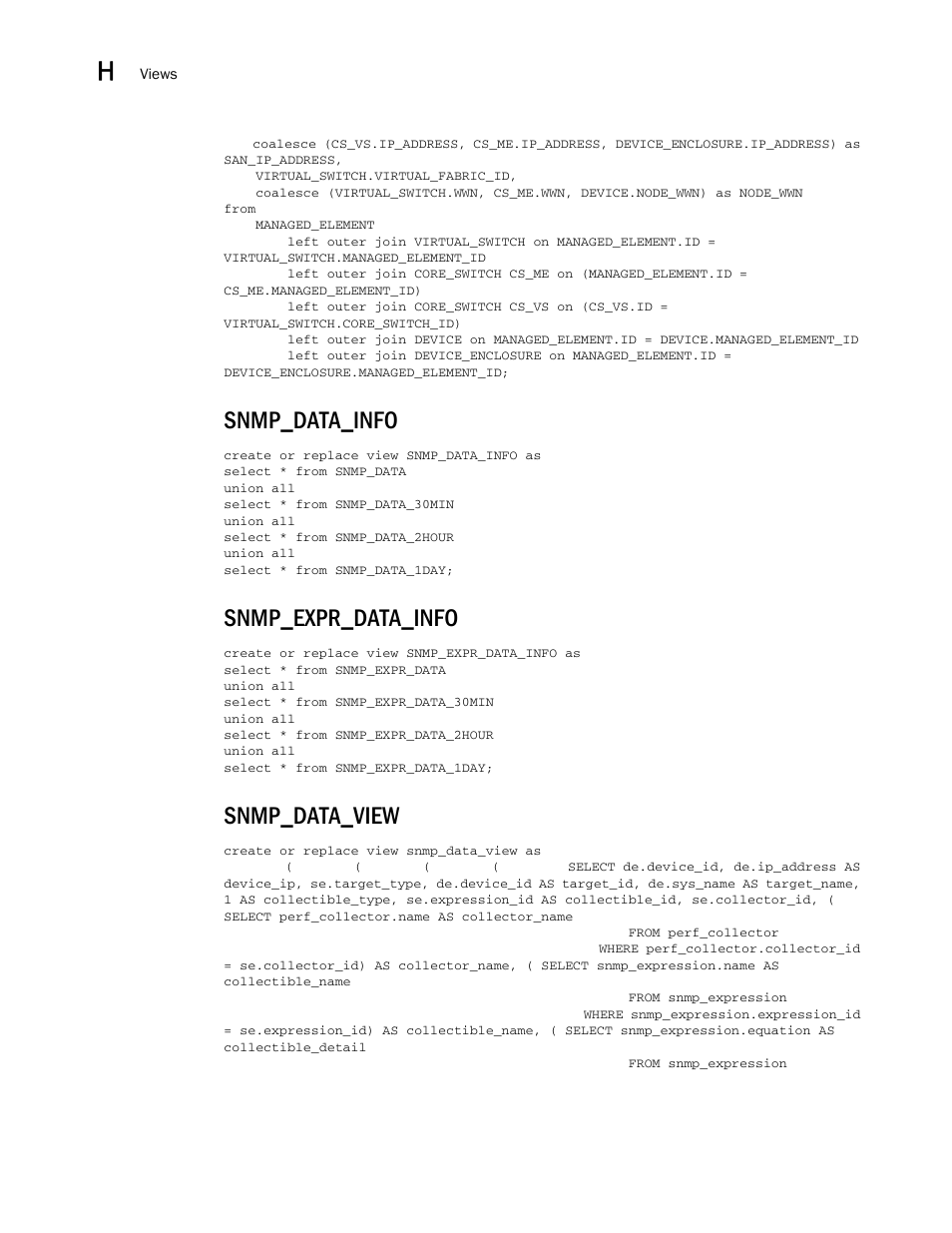 Snmp_data_info, Snmp_expr_data_info, Snmp_data_view | Brocade Network Advisor SAN User Manual v12.1.0 User Manual | Page 1661 / 1690