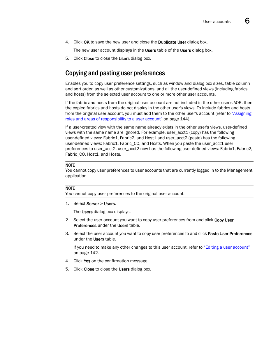 Copying and pasting user preferences | Brocade Network Advisor SAN User Manual v12.1.0 User Manual | Page 193 / 1690