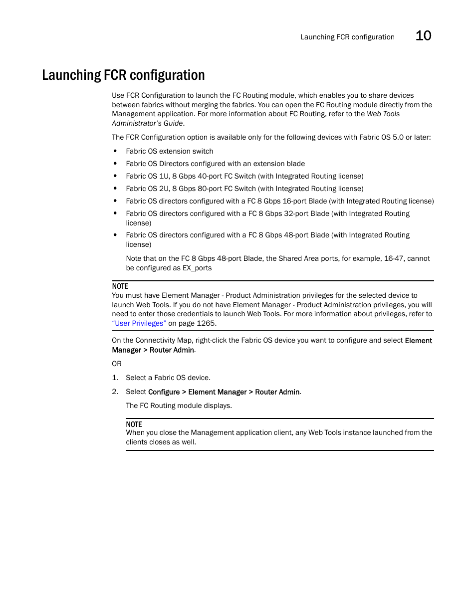 Launching fcr configuration | Brocade Network Advisor SAN User Manual v12.1.0 User Manual | Page 361 / 1690