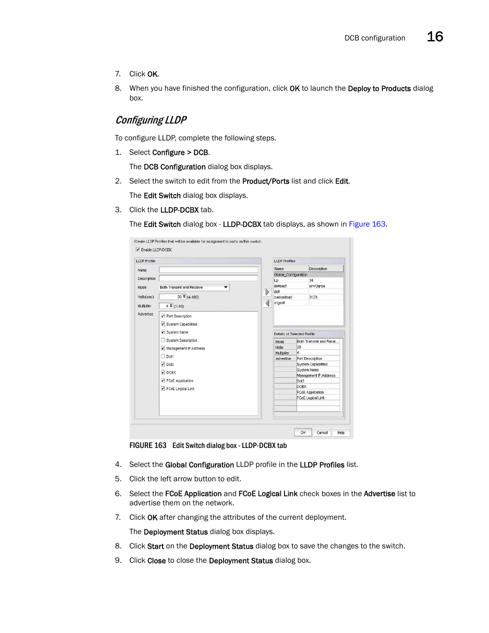 Configuring lldp | Brocade Network Advisor SAN User Manual v12.1.0 User Manual | Page 529 / 1690