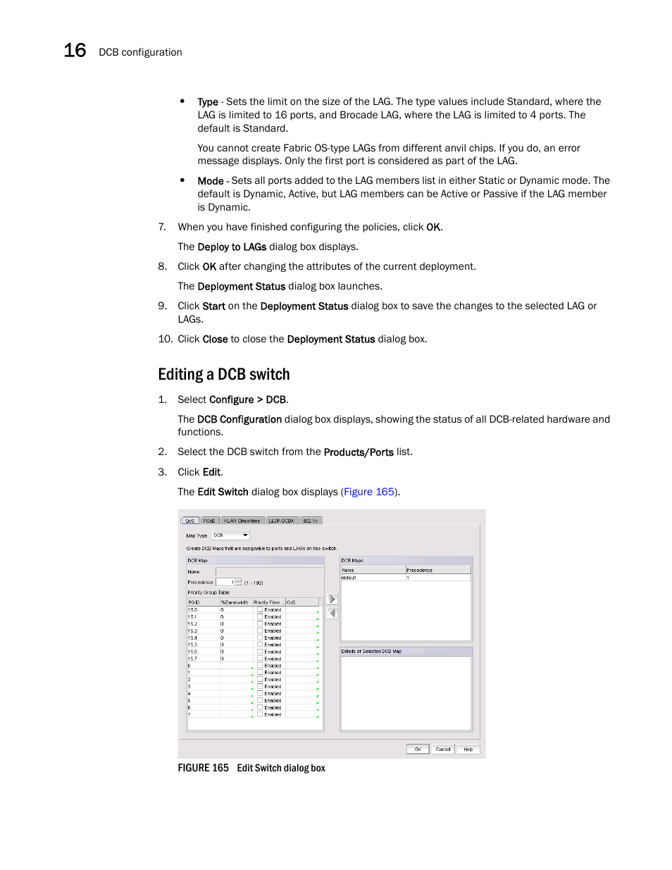 Editing a dcb switch | Brocade Network Advisor SAN User Manual v12.1.0 User Manual | Page 534 / 1690