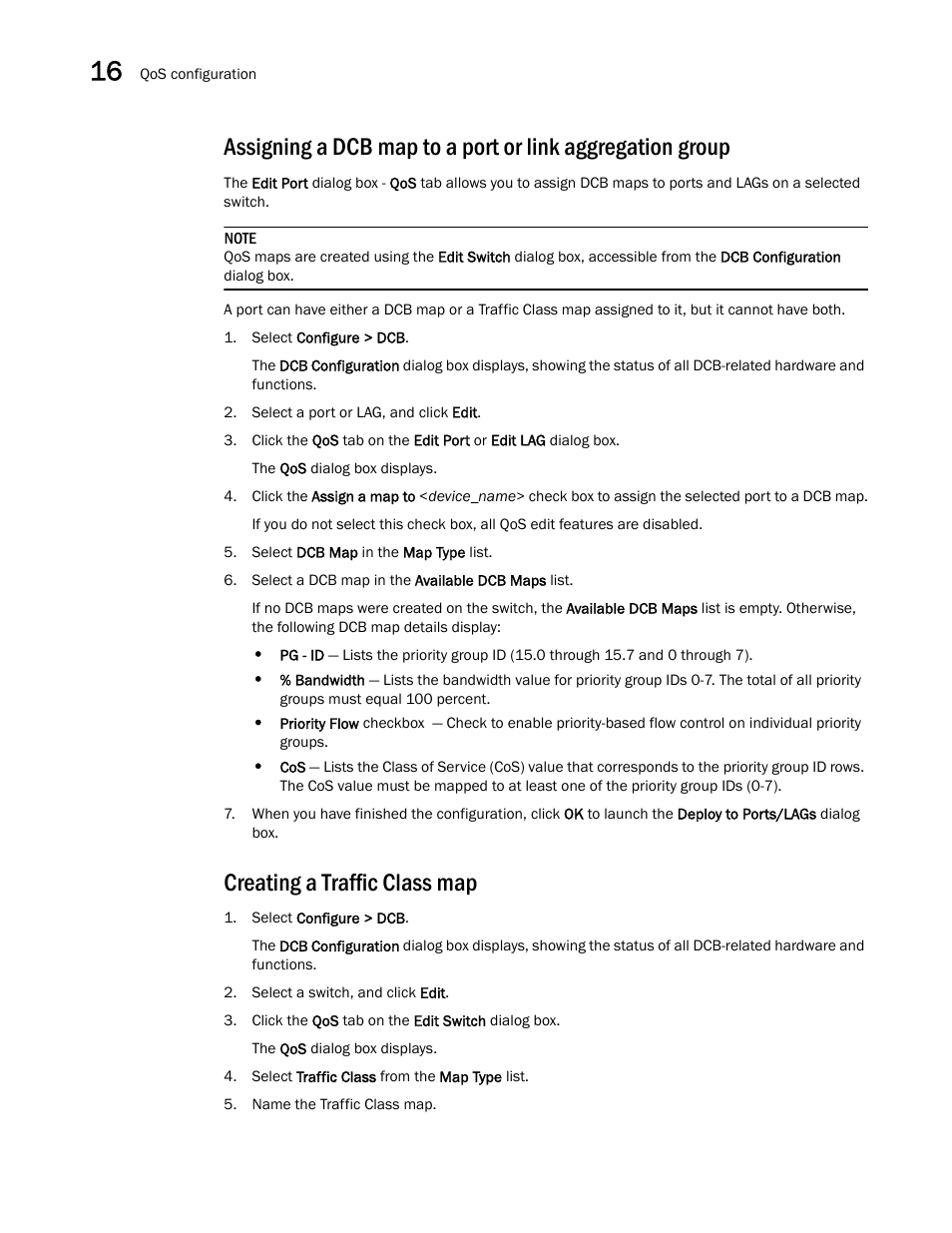 Creating a traffic class map | Brocade Network Advisor SAN User Manual v12.1.0 User Manual | Page 544 / 1690