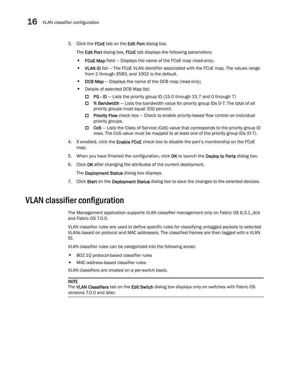 Vlan classifier configuration | Brocade Network Advisor SAN User Manual v12.1.0 User Manual | Page 548 / 1690