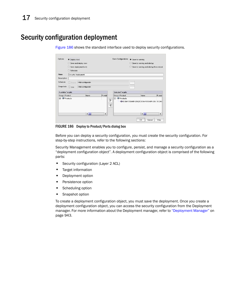 Security configuration deployment | Brocade Network Advisor SAN User Manual v12.1.0 User Manual | Page 582 / 1690