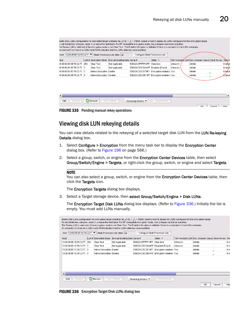 Viewing disk lun rekeying details | Brocade Network Advisor SAN User Manual v12.1.0 User Manual | Page 779 / 1690
