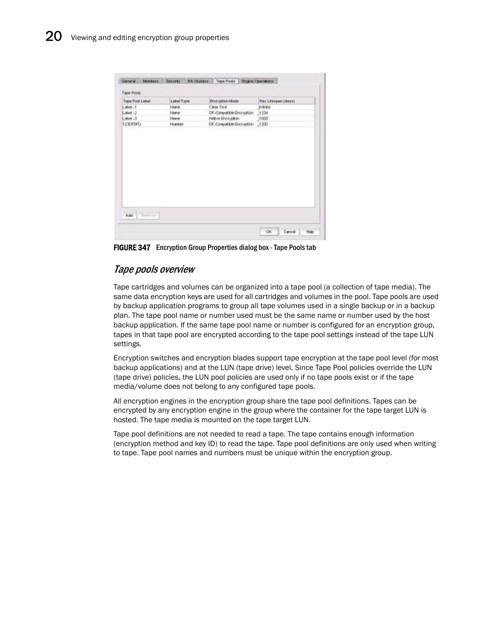 Tape pools overview | Brocade Network Advisor SAN User Manual v12.1.0 User Manual | Page 802 / 1690