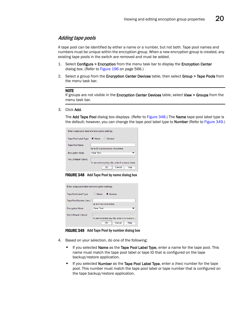 Adding tape pools | Brocade Network Advisor SAN User Manual v12.1.0 User Manual | Page 803 / 1690