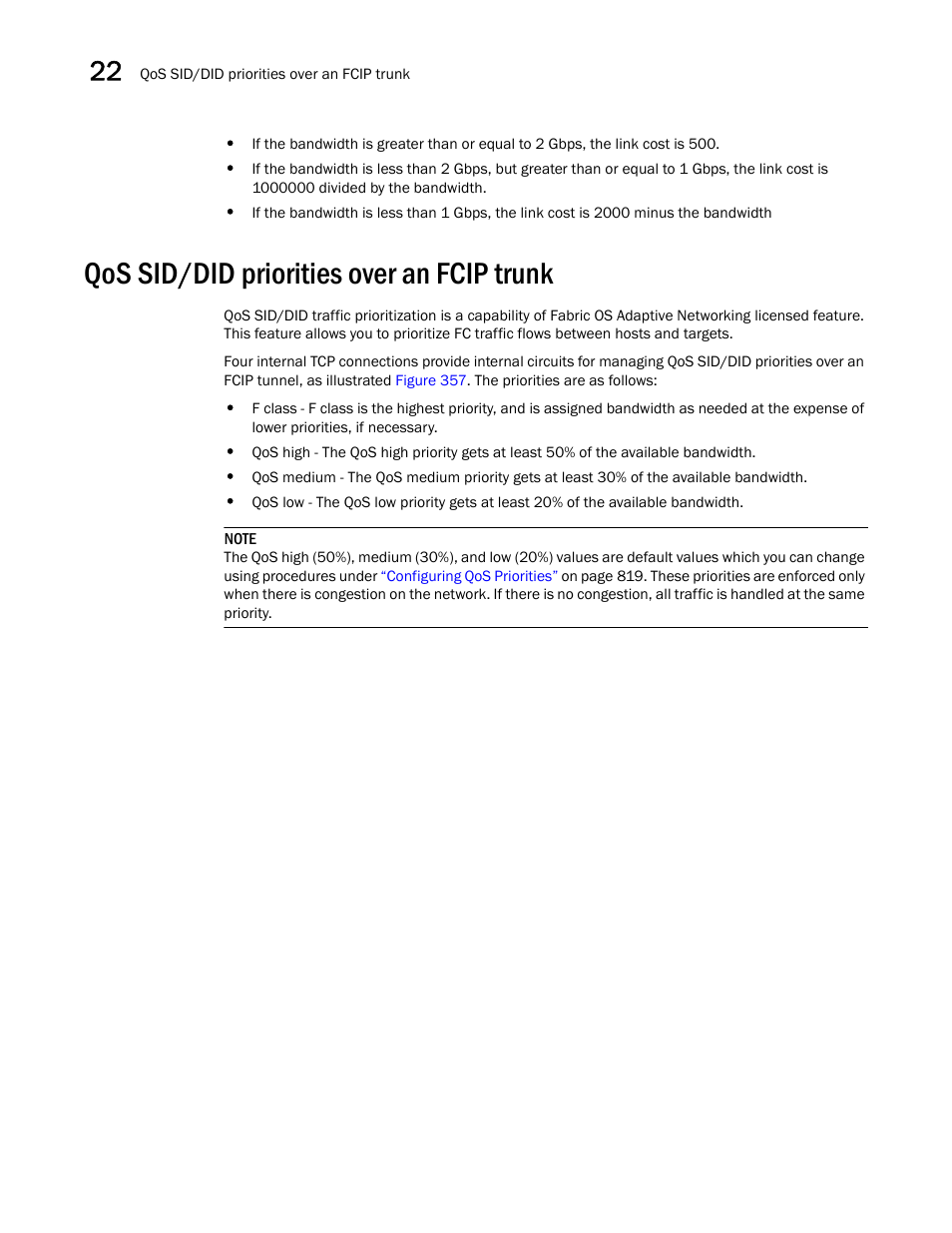 Qos sid/did priorities over an fcip trunk | Brocade Network Advisor SAN User Manual v12.1.0 User Manual | Page 866 / 1690