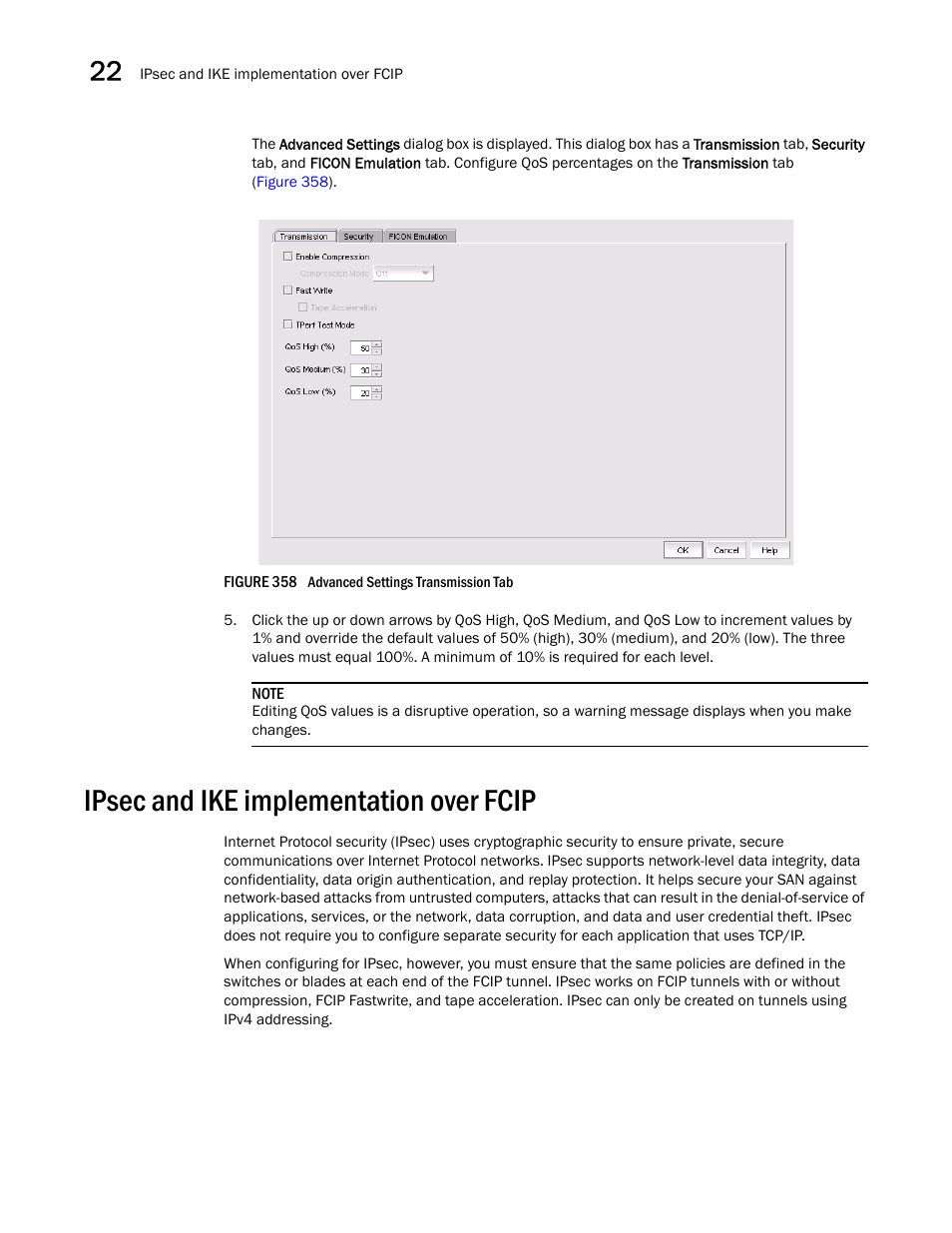 Ipsec and ike implementation over fcip | Brocade Network Advisor SAN User Manual v12.1.0 User Manual | Page 868 / 1690