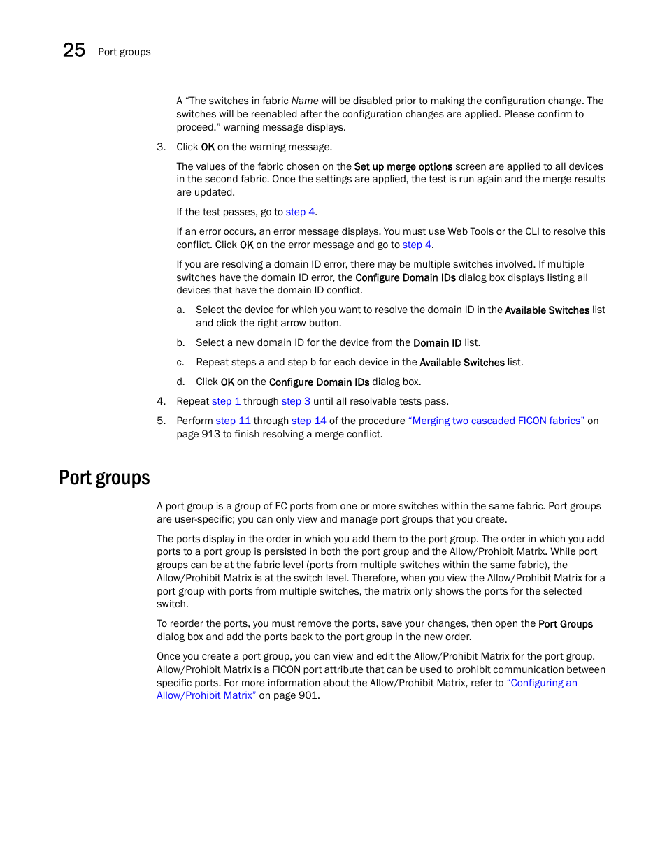 Port groups | Brocade Network Advisor SAN User Manual v12.1.0 User Manual | Page 964 / 1690